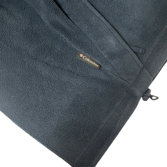 Columbia Fleece Jacket Navy Blue Comfortable Warm Soft Lightweight Zip Up Coat - Picture 8 of 11